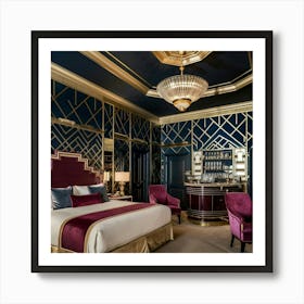 Deco Bedroom 1 Art Print