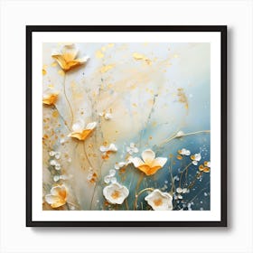 Abstract Of Flowers Art Print