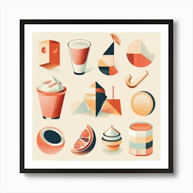 Geometric Shapes Art Print