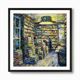 Van Gogh Style: The Old Bookshop Series 2 Art Print