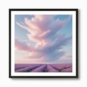 Lavender Field Art Print