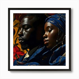 African People Fashion Art 12 Art Print