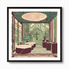 Bathroom Illustration Art Print