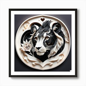 Lion Head Art Print