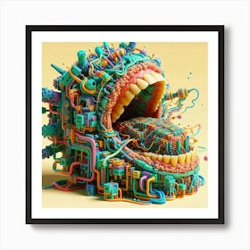 DMT ai art 006 Art Print