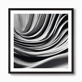 Abstract Black And White Photo Póster