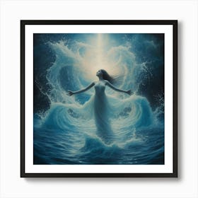 Angel Of The Ocean 1 Art Print