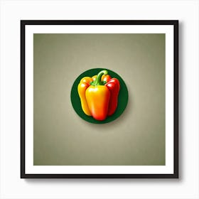 Peppers Stock Videos & Royalty-Free Footage 1 Art Print