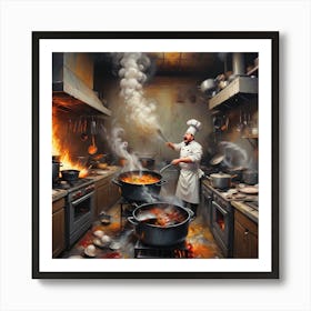 Chaotic Kitchen 2 Art Print