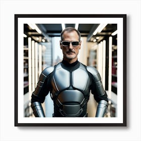 Steve Jobs In Armor 1 Art Print