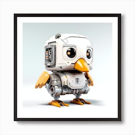 Robot Bird Art Print