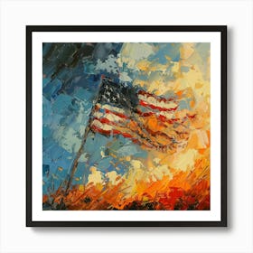 American Flag 2 Art Print