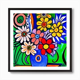 Flowers In A Vase 2 Art Print