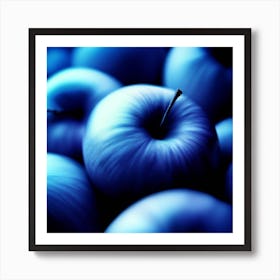 Blue Apples Art Print