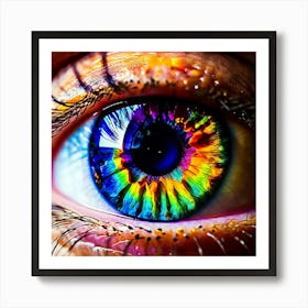 Rainbow Eye 15 Art Print