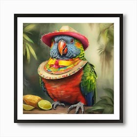 Mexican Parrot 2 Art Print