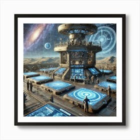 A Astronomical Observation Tower Asterian Syndicate 1024 Art Print