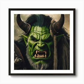 Warcraft Troll Art Print