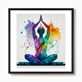 Yoga Pose Art Print