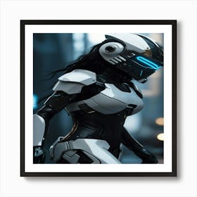 Futuristic Girl 2 Art Print