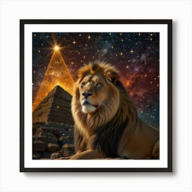 Lion In The Sky 3 Art Print