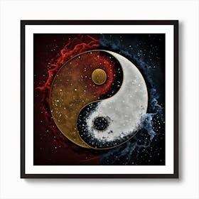 Yin Yang Art Art Print