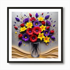Flowers In A Vase 12 Art Print