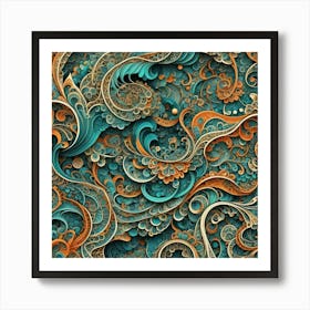 Abstract Fractal Art 1 Art Print