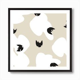 Black And White Sheep Art Print