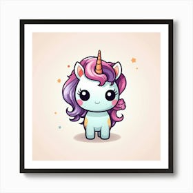 Cute Unicorn 199 Art Print