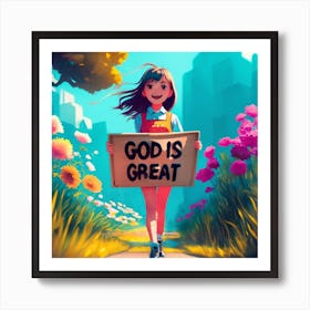 God Is Great 1 Art Print