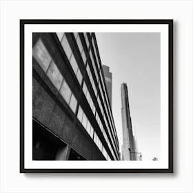 Brooklyn Tower In Black And White Art Print