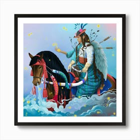 Stars collector. Art Print