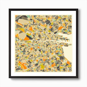 Dublin Map Art Print