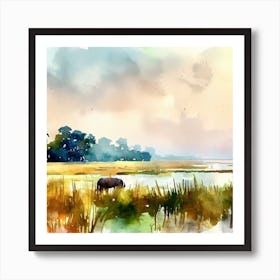 Okavango Delta 2 Art Print