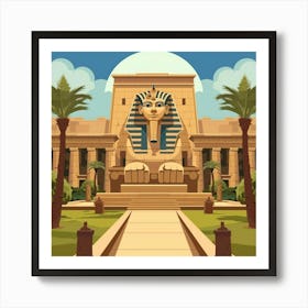 Egyptian Temple 7 Art Print