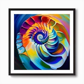 Nautilus Shell Art Print