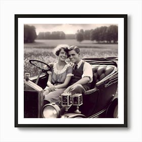 Dating Automotive Style-1928 ~Reimagined 17 Art Print