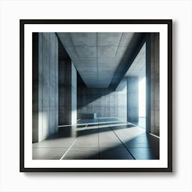 Empty Concrete Room Art Print