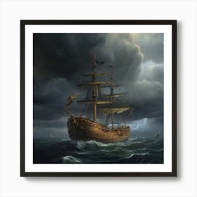 Stormy Seas.8 1 Art Print