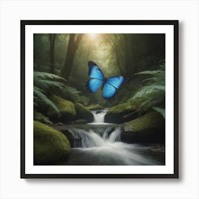 Butterfly In The Forest Art Print