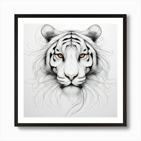 White Tiger 22 Art Print