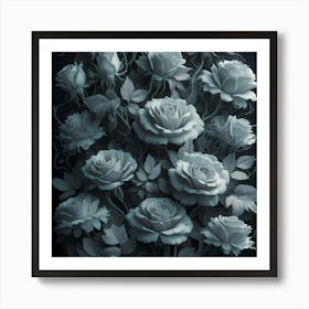 Roses In The Dark 5 Art Print