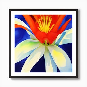 White Lilly 7 Art Print