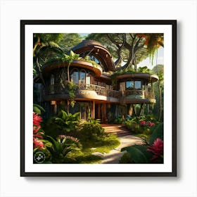 House In The Jungle Art Print