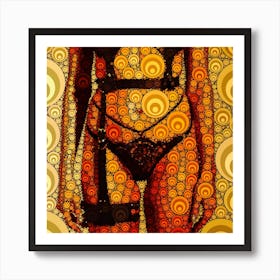 Sexy Woman In Lingerie 3 Art Print