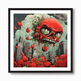 Tomato Skull 1 Art Print