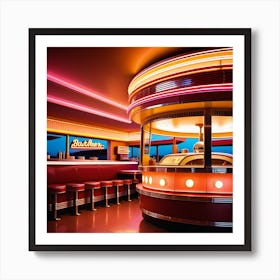 Diner Interior Art Print