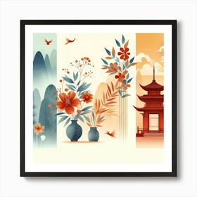 Chinese Landscape 12 Art Print