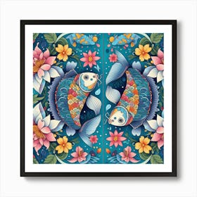 Koi Fish Art Print